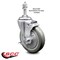 Service Caster 5 Inch Gray Polyurethane Wheel Swivel 3/8 Inch Threaded Stem Caster with Brake SCC-TS20S514-PPUB-TLB-381615 - alternate 4